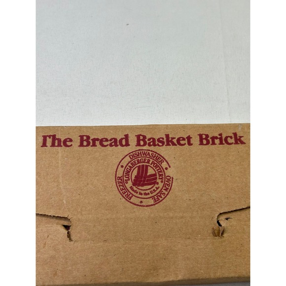 Longaberger Pottery Bread Warmer Brick Red Rectangle Oven Safe NIB - Picture 1 of 6